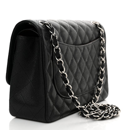 Chanel Caviar Quilted Jumbo Double Flap Black 3 of 13