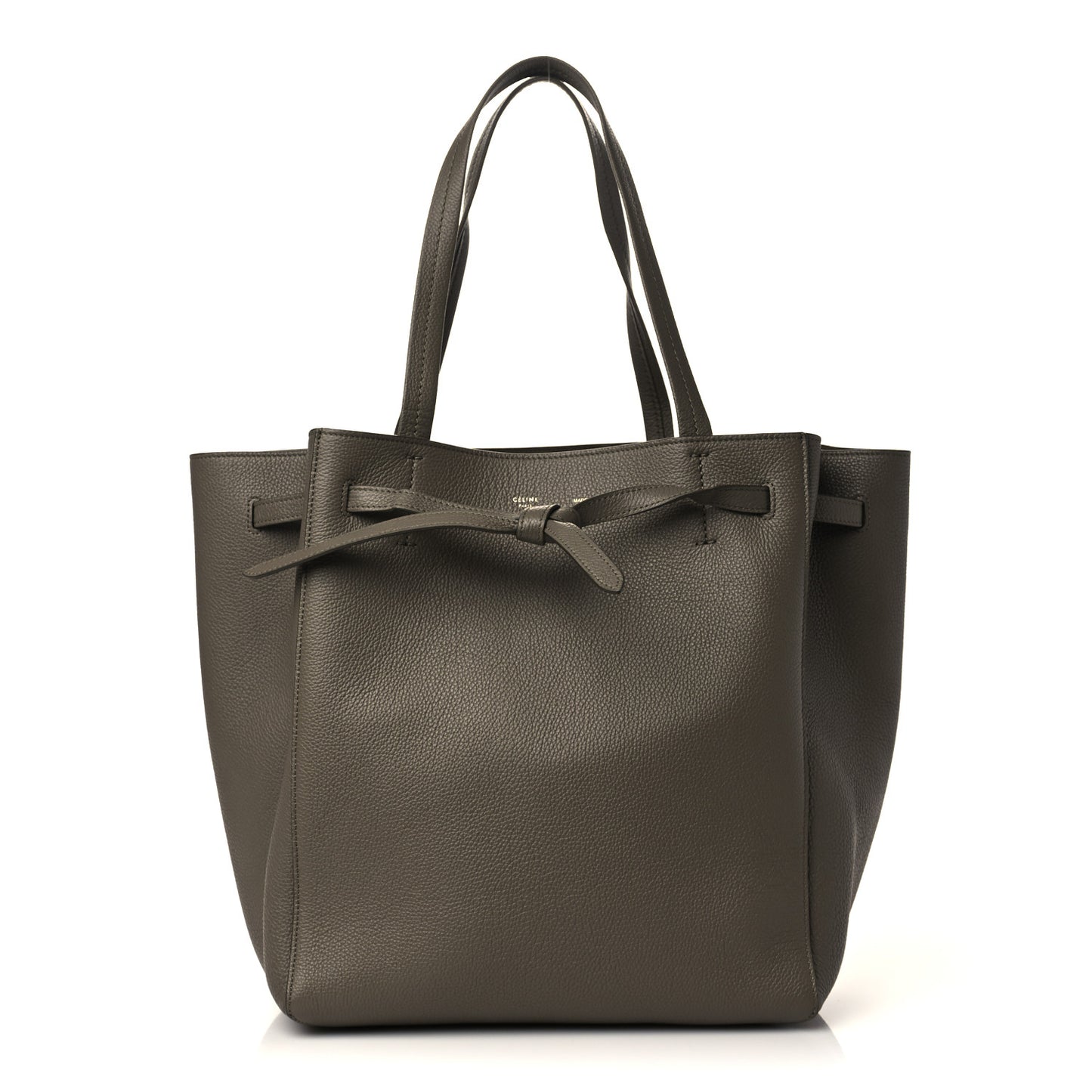 Soft Grained Calfskin Small Belt Cabas Phantom Taupe