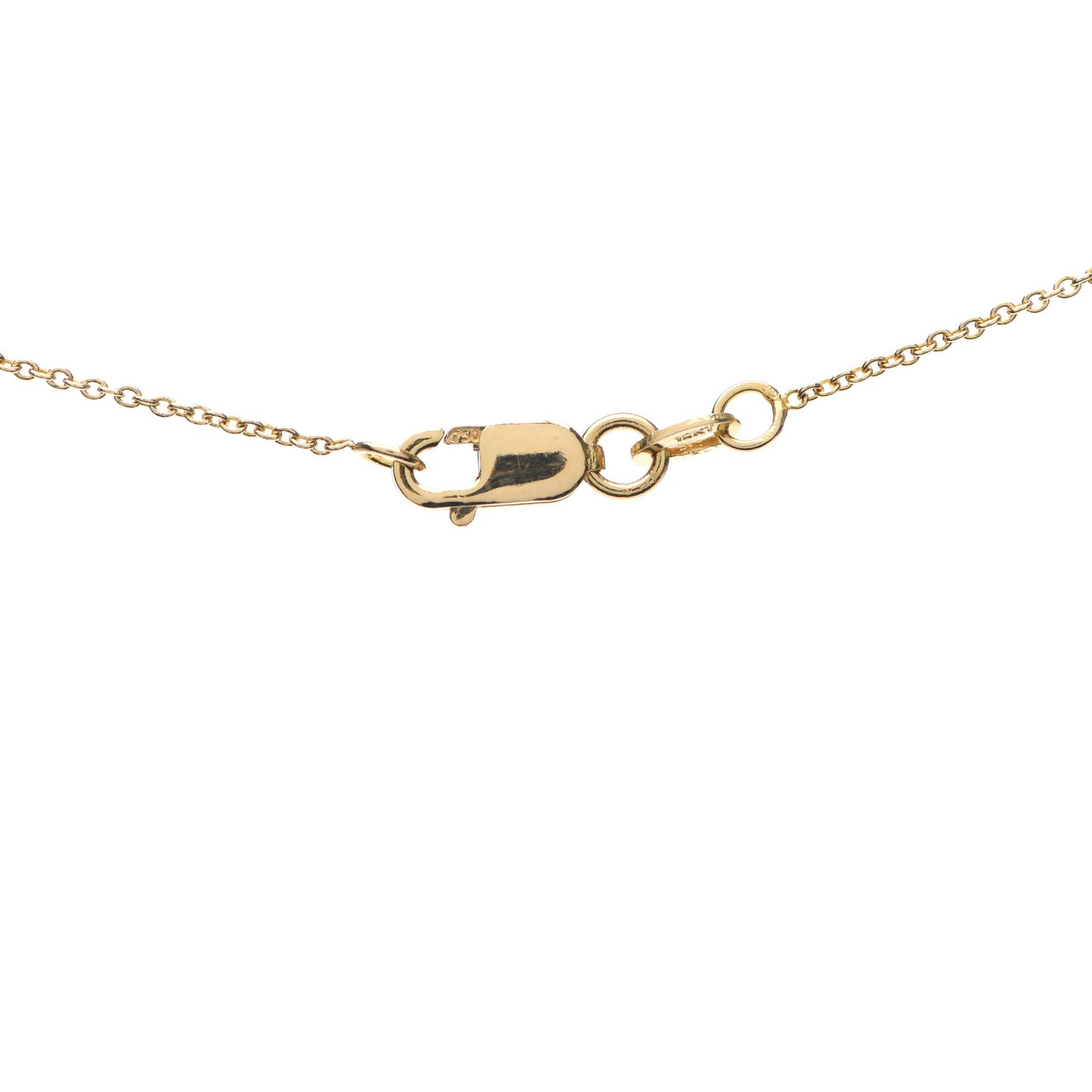 18K Yellow Gold Diamond Tiny Treasures Baby Cross Pendant Necklace