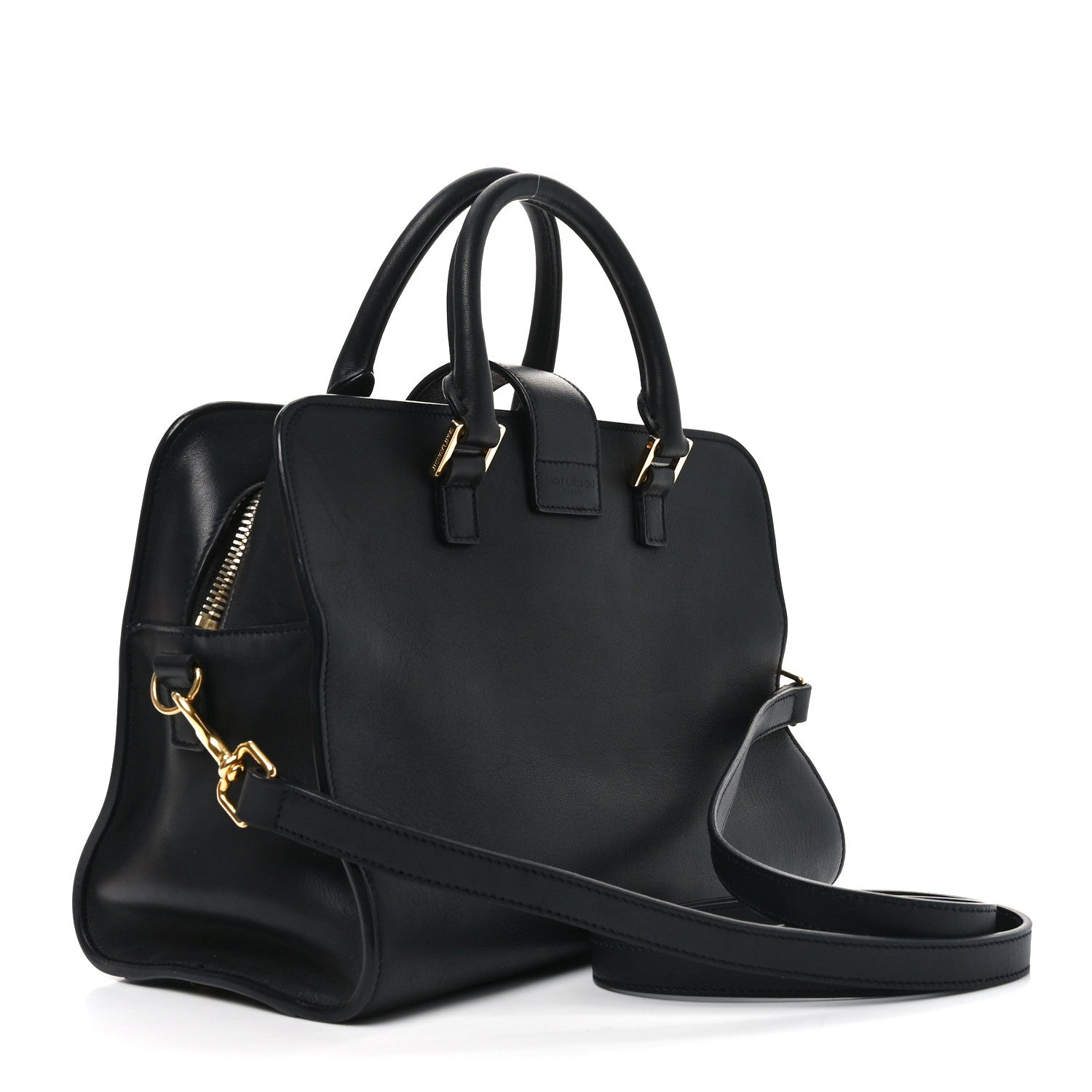 Saint Laurent Calfskin Monogram Baby Cabas Black 2 of 10