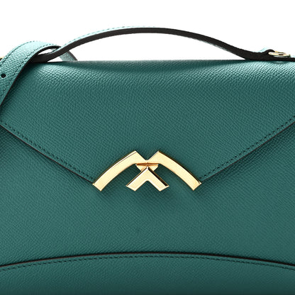 Moynat Carat Calfskin Gabrielle Clutch Emerald 7 of 9