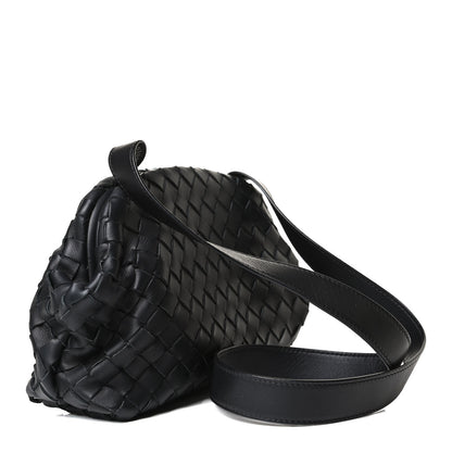 Bottega Veneta Nappa Intrecciato Messenger Bag Black 4 of 16
