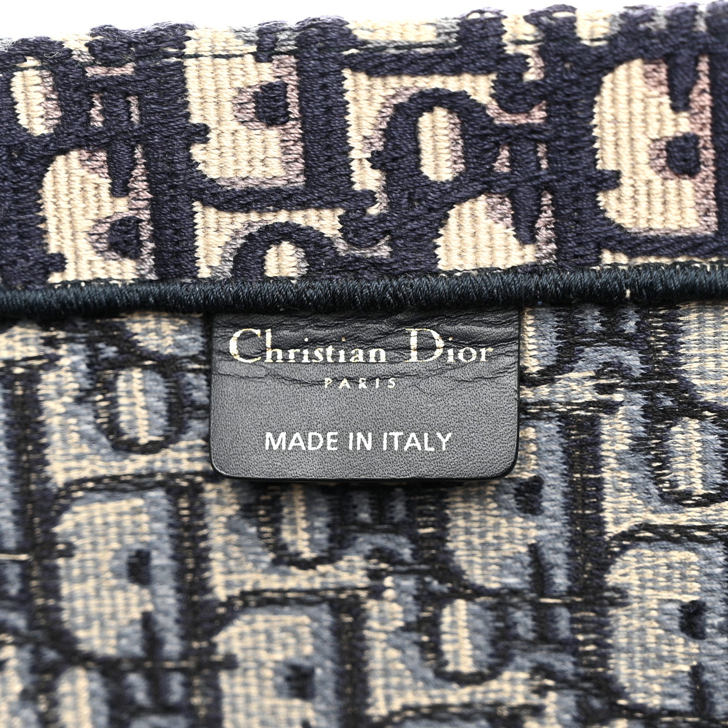 Christian Dior Oblique Medium Book Tote Blue Multicolor 6 of 13