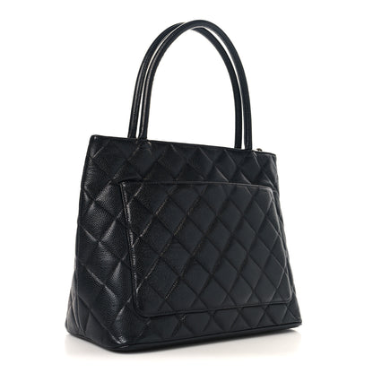 Chanel Caviar Quilted Medallion Tote Black 2 of 9