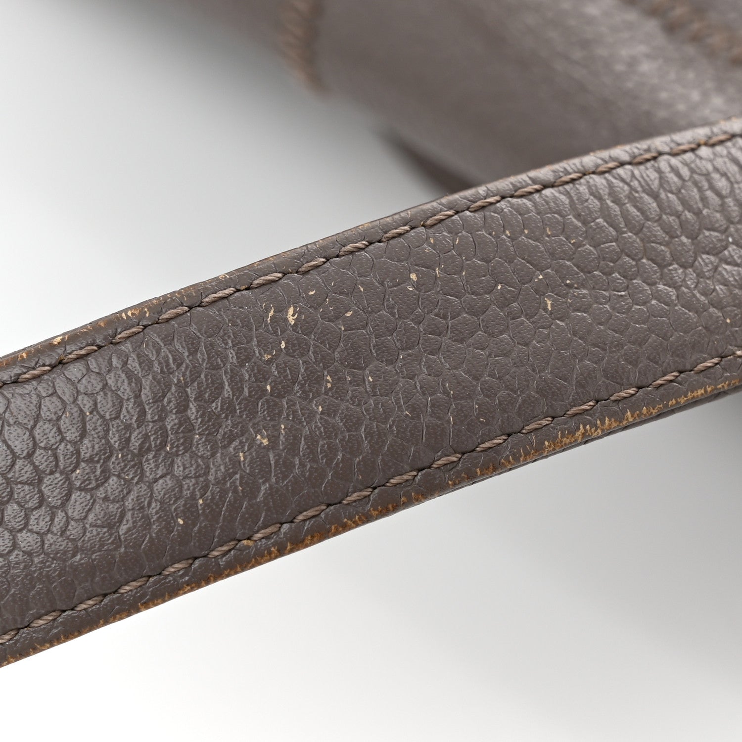 Chanel Caviar Square Stitched Bowler Grey 15 of 17