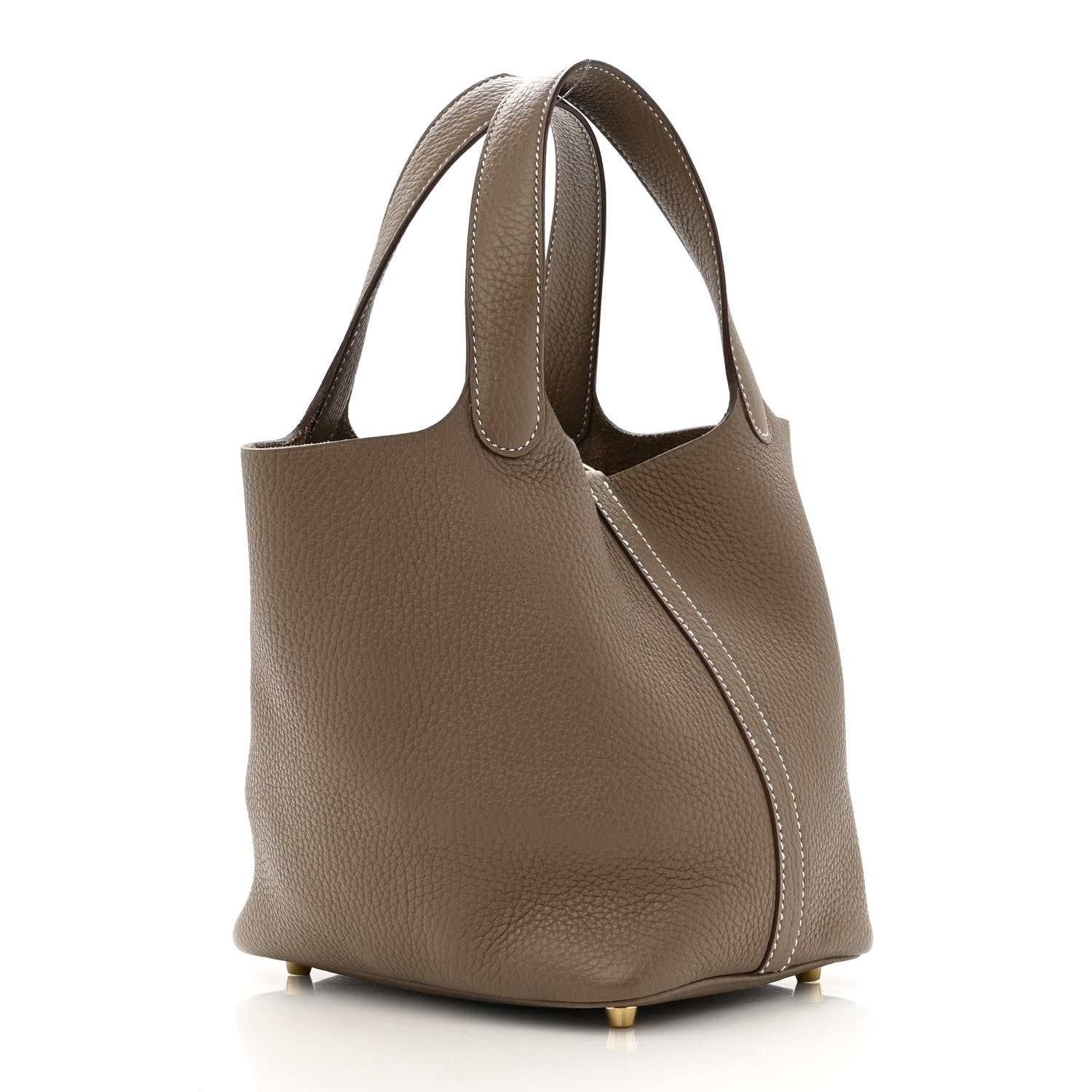 Hermes Taurillon Clemence Picotin Lock 18 PM Etoupe 3 of 10