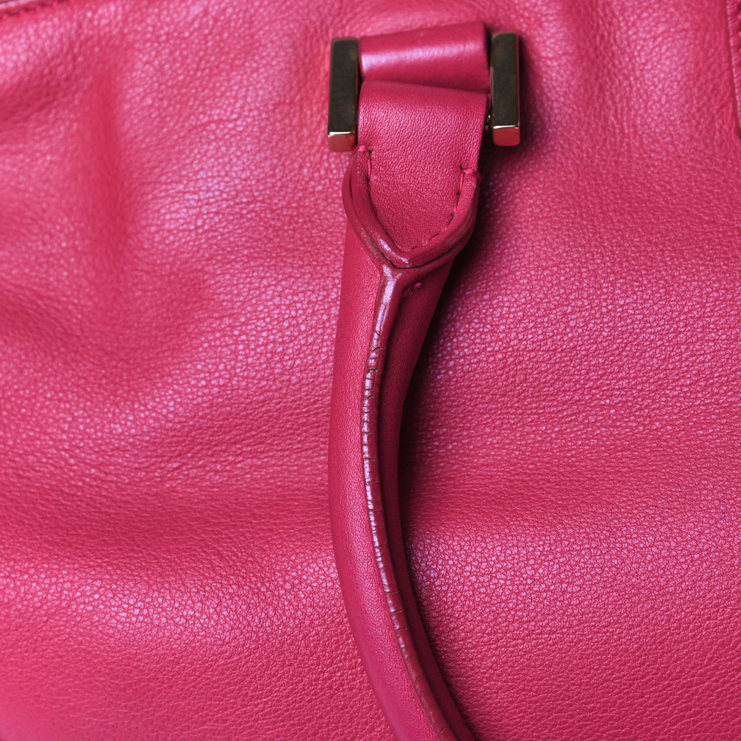 Calfskin Medium Classic Y Cabas Fuchsia