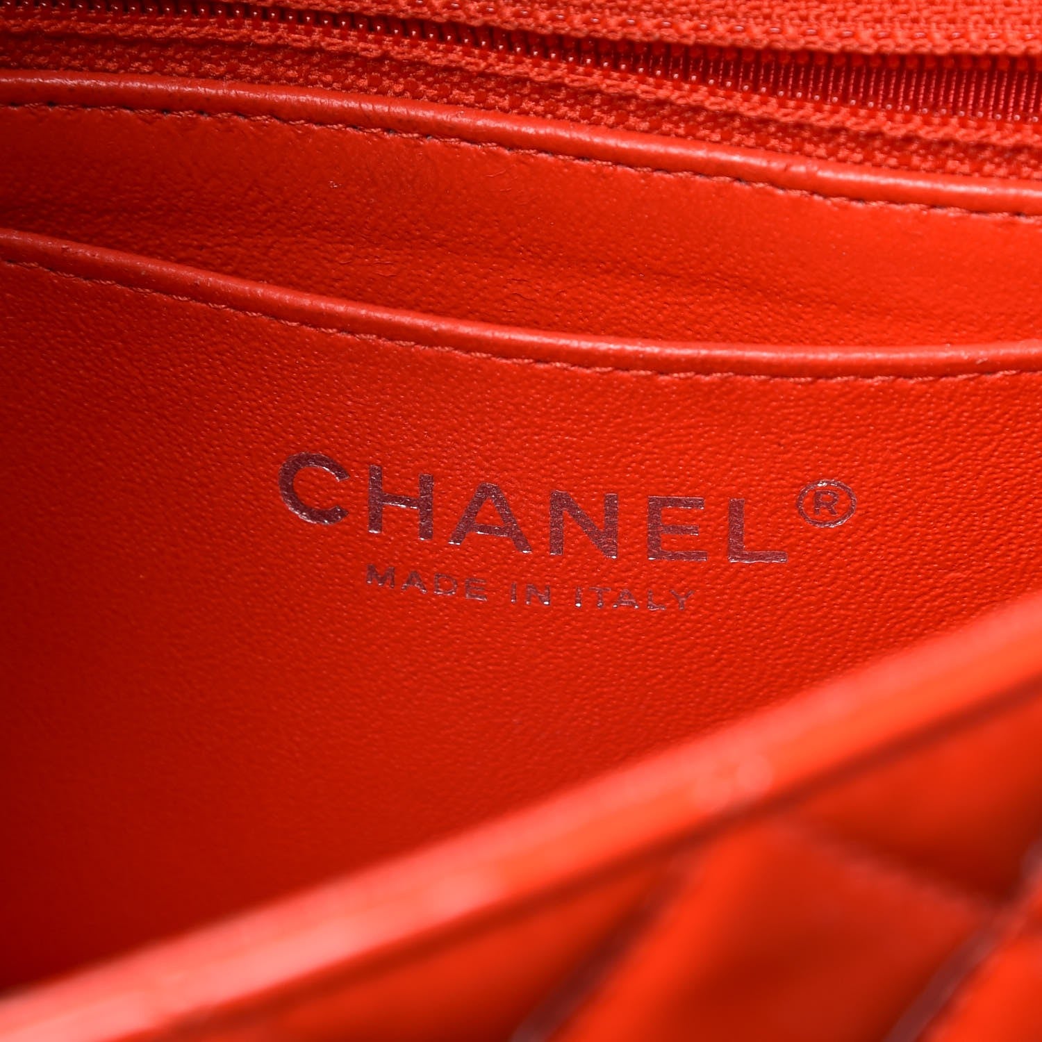 Chanel Patent Calfskin Quilted Mini Rectangular Flap Red 6 of 12