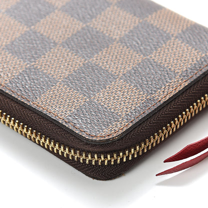 Louis Vuitton Damier Ebene Clemence Wallet Cherry 11 of 12