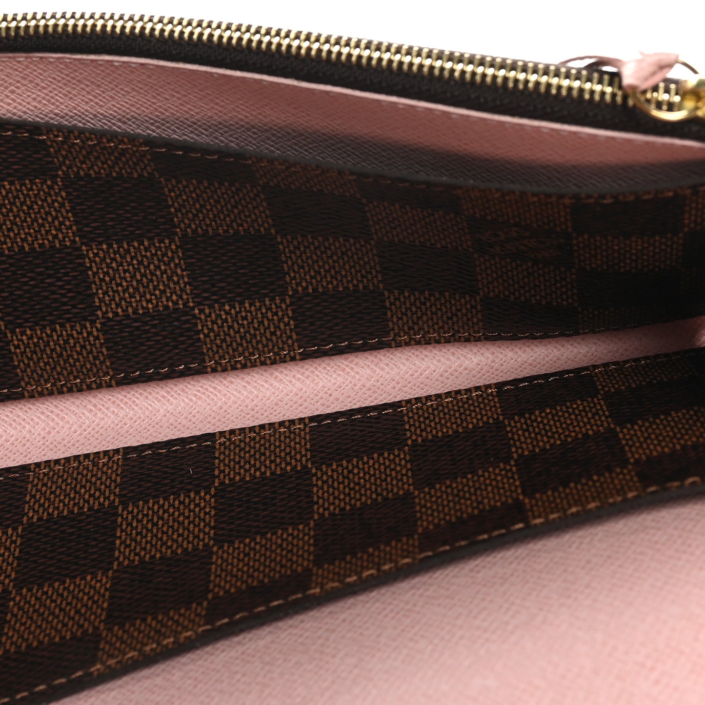 Damier Ebene Emilie Wallet Rose Ballerine