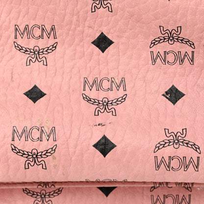 MCM Visetos Medium Side Studs Stark Backpack Soft Pink 14 of 20