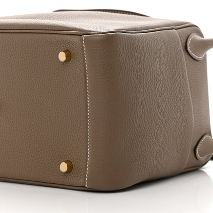 Hermes Taurillon Clemence Lindy 30 Etoupe 10 of 11