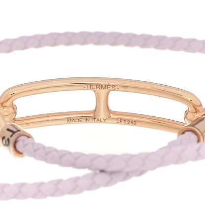 Hermes Swift Roulis Double Tour Bracelet T3 Mauve Pale 3 of 3