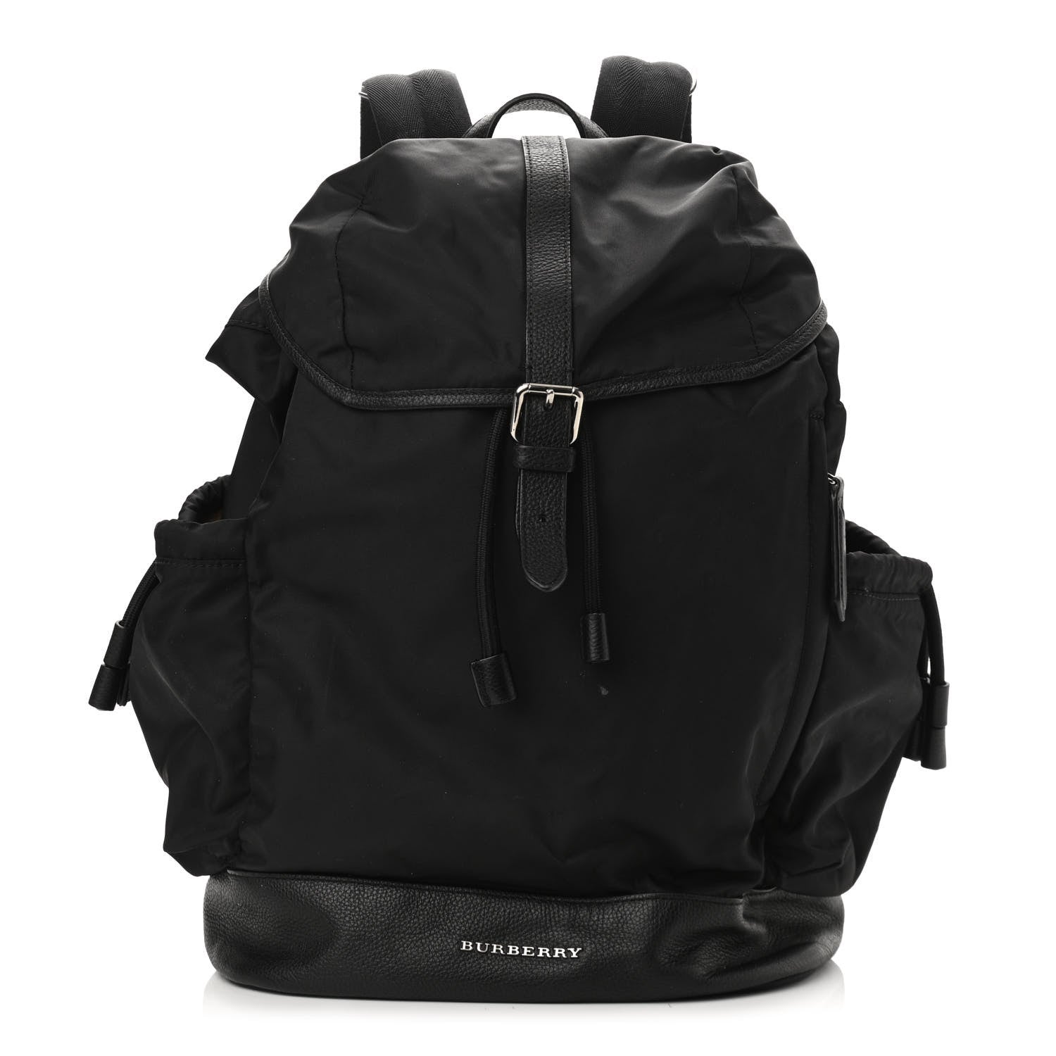 Burberry Nylon Grained Calfskin Watson Diaper Bag Black 1 of 11