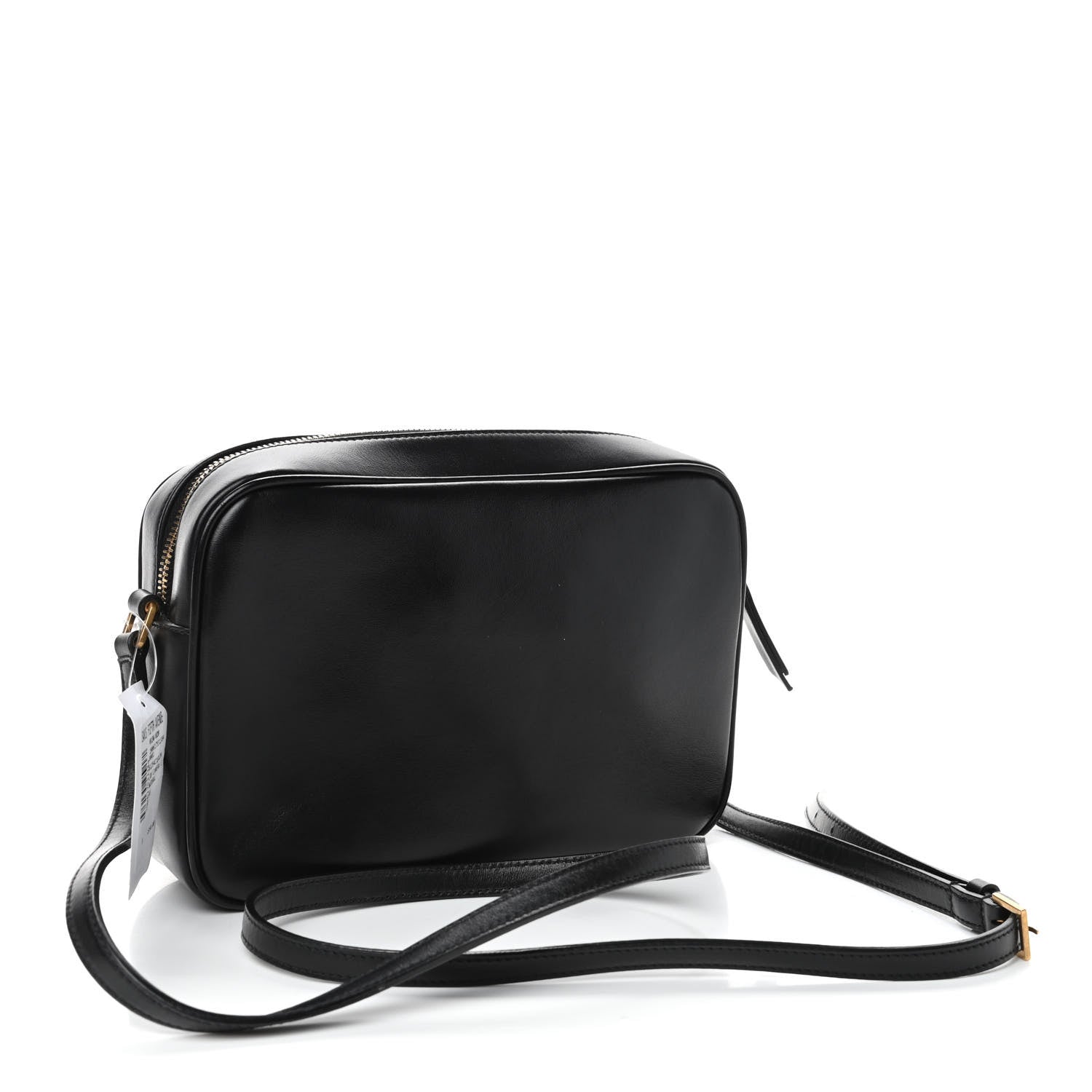 Saint Laurent Calfskin Leopard Print Monogram Lou Camera Bag Black 2 of 4