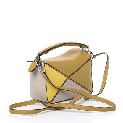 Loewe Calfskin Mini Puzzle Bag Yellow Ochre 3 of 10