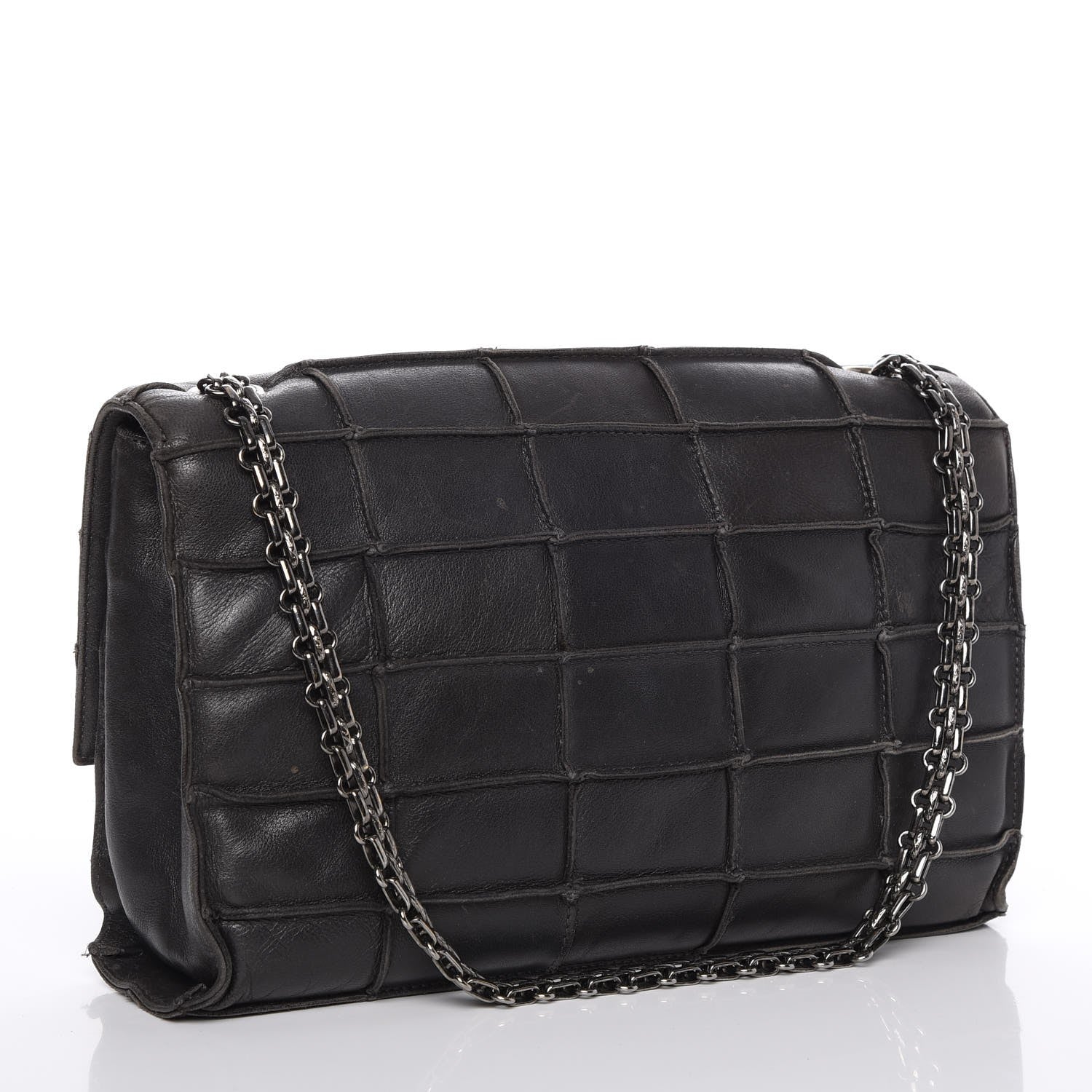 Chanel Lambskin Medium Patchwork Mademoiselle Flap Grey 3 of 12