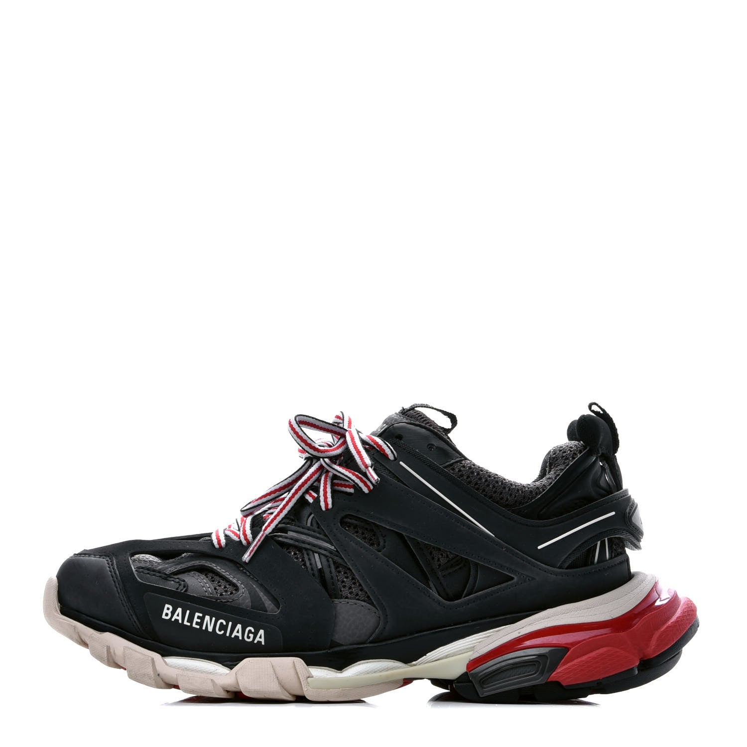 Balenciaga Mesh Nylon Womens Track Sneakers 39 Black Gris 1 of 8
