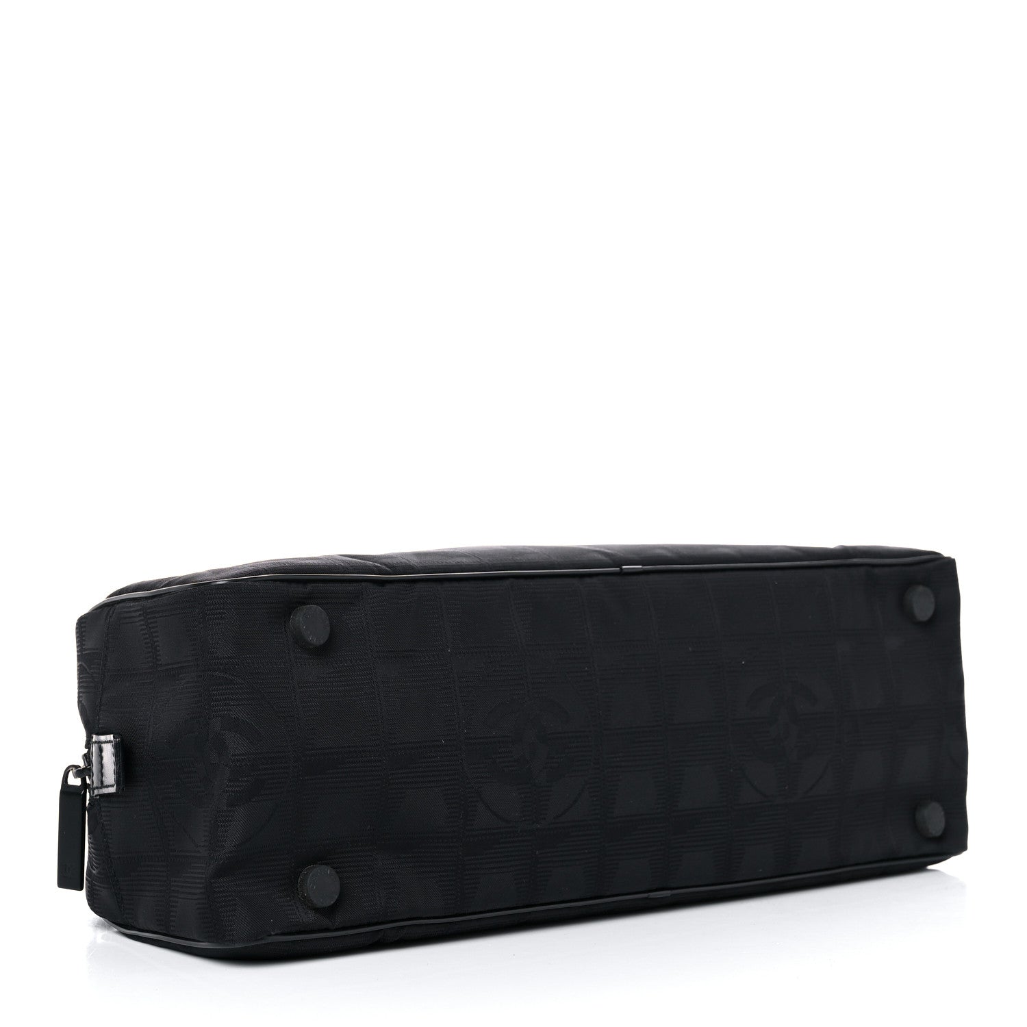Chanel Nylon Travel Bowler Black 4 of 12