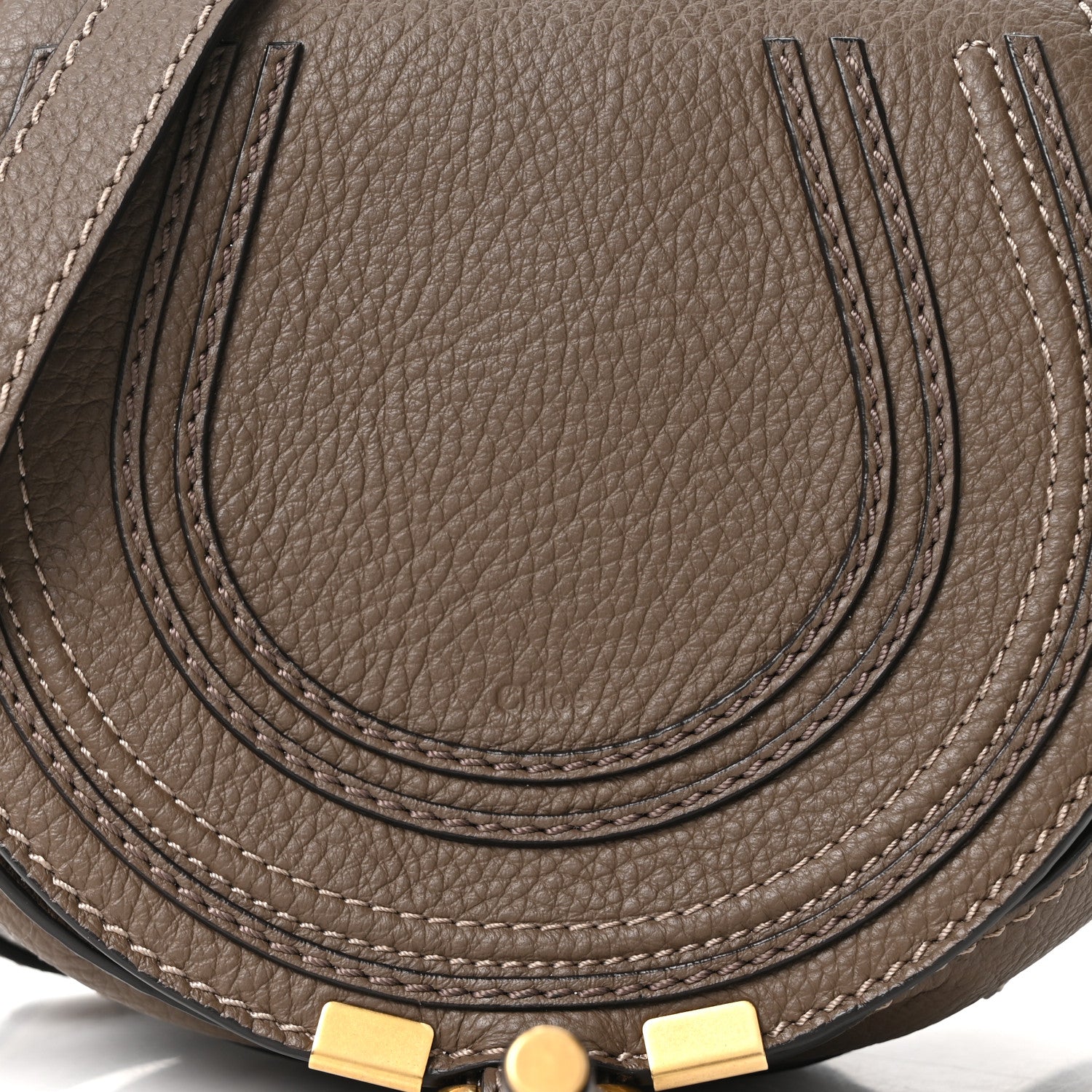 Chloe Calfskin Mini Marcie Round Crossbody Bag  Army Green 16 of 21