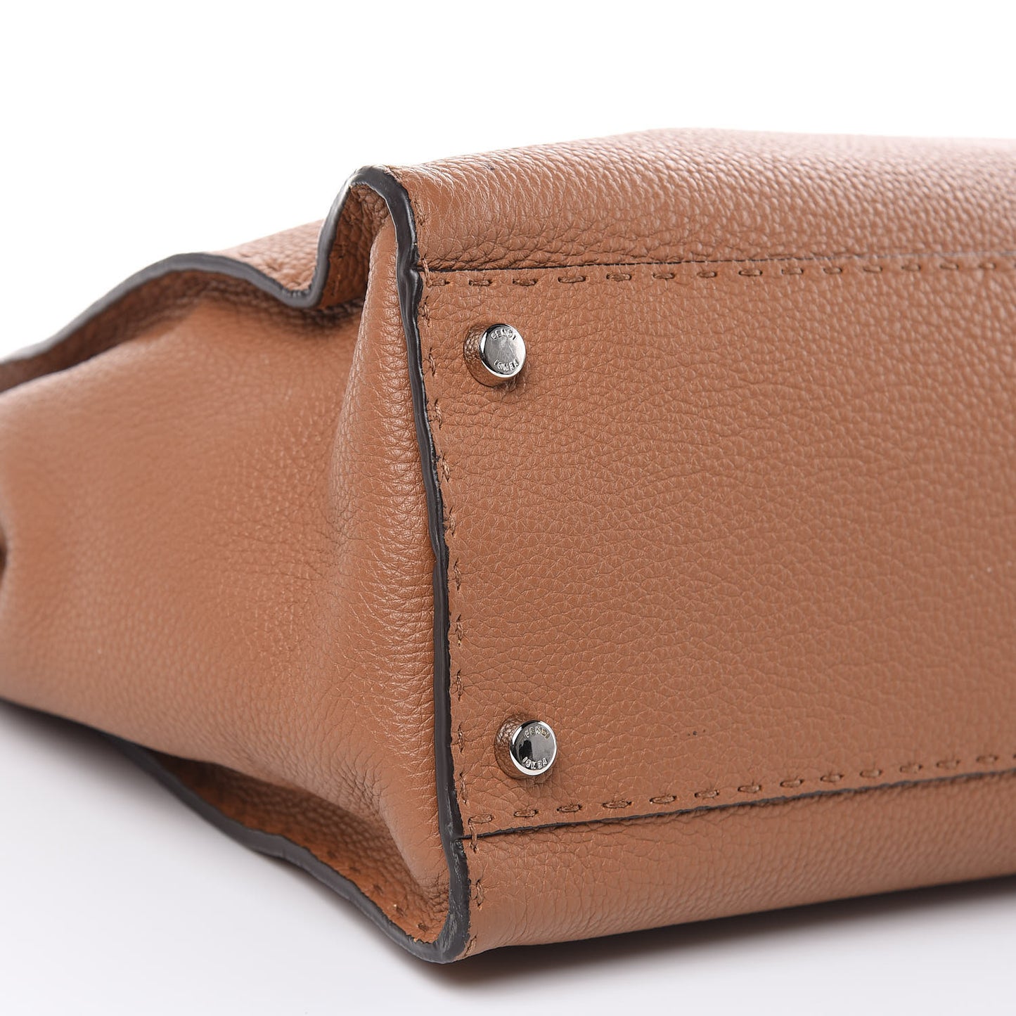 Cuoio Romano Selleria Bi-Color Large Peekaboo Iconic Satchel Mou Deserto
