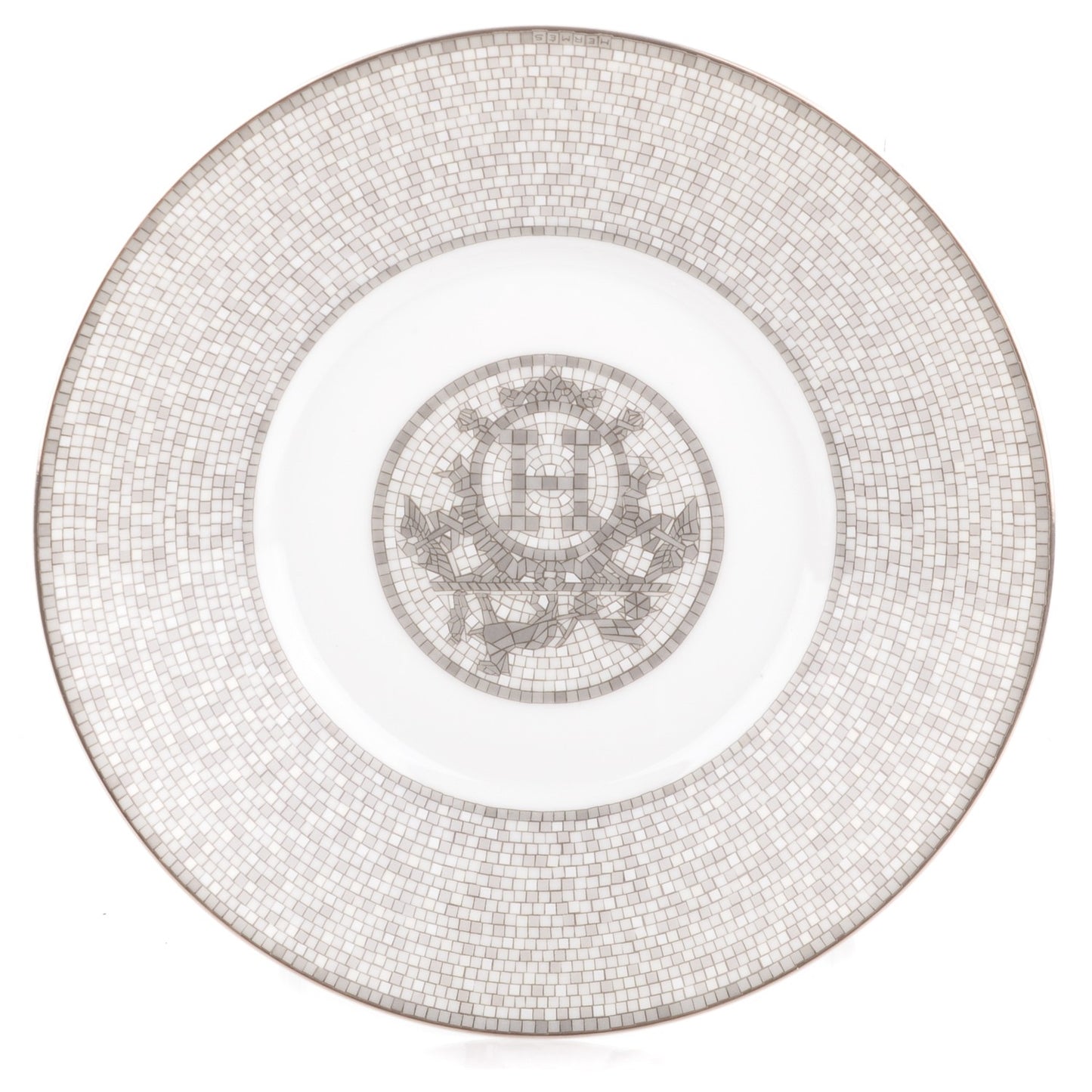 Porcelain Mosaique Au 24 Platine Breakfast Cup and Saucer