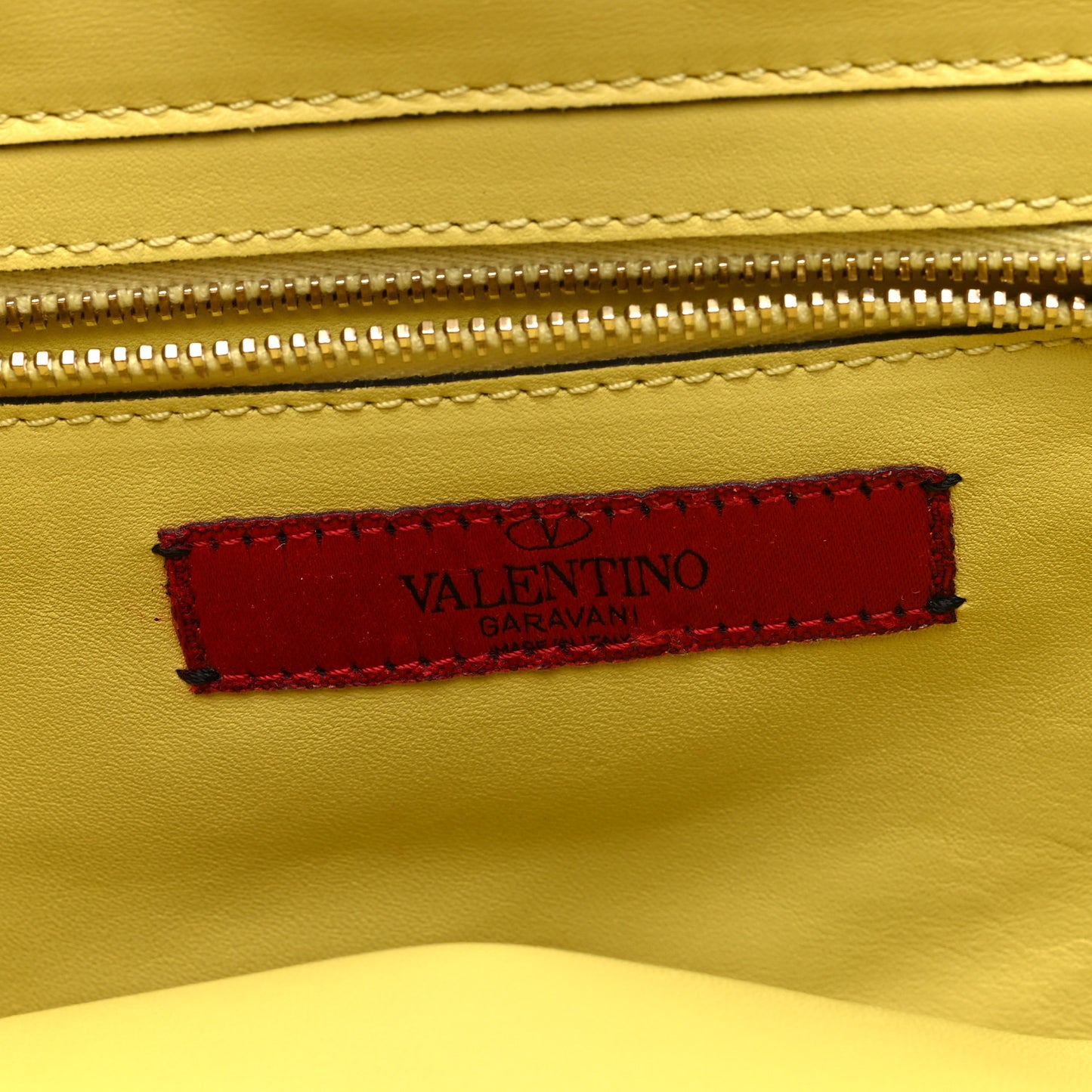 Vitello Watercolor Small Rockstud Tote Rose Green Yellow Sky