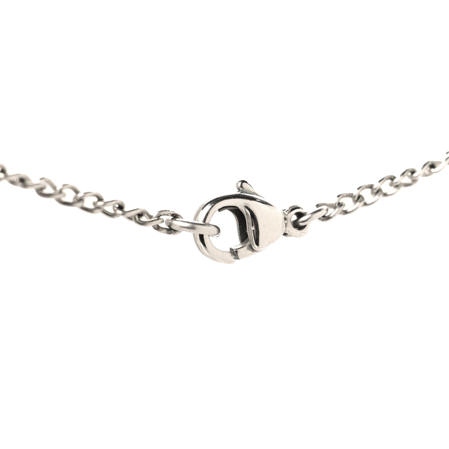 Crystal CC Necklace Silver Black