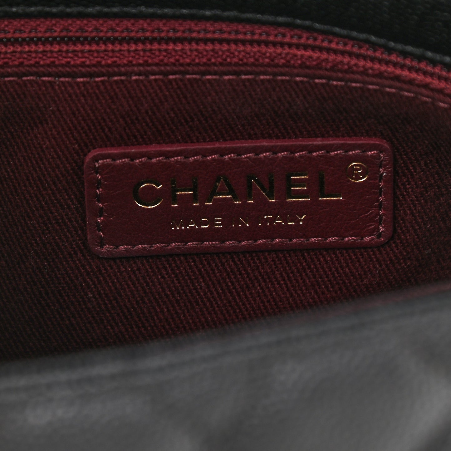 Caviar Quilted Mini Coco Handle Flap Black