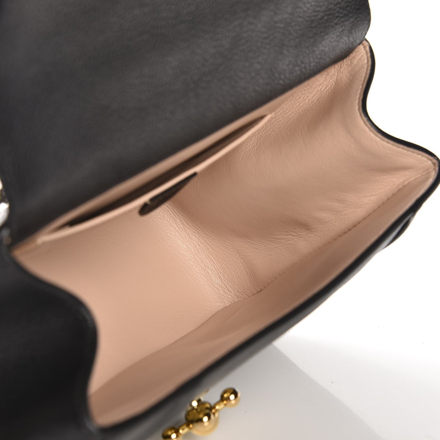 Calfskin Medium Elsie Shoulder Bag Black