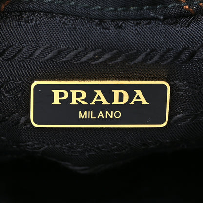 Prada Saffiano Tessuto Nylon Impunturato Quilted Mini Bucket Crossbody Bag Black 5 of 9