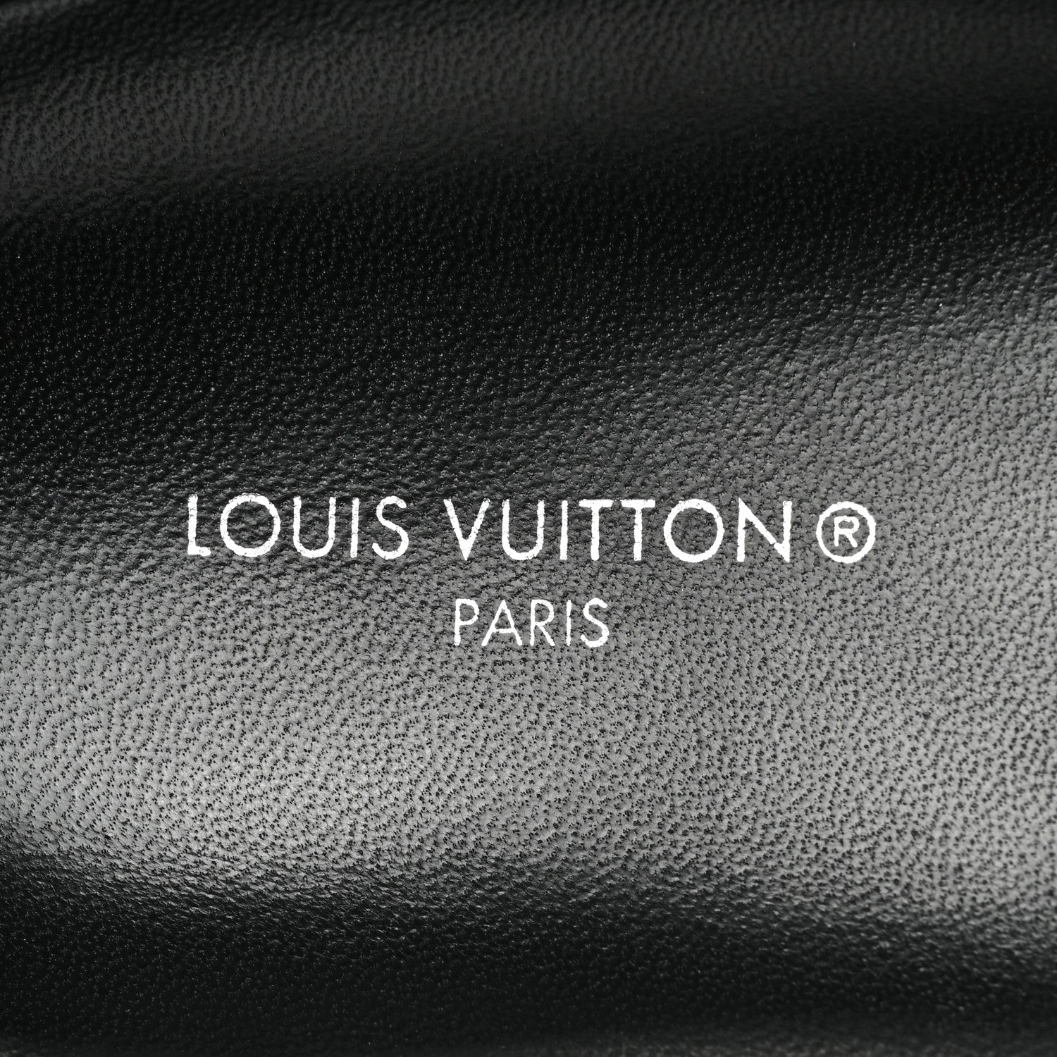Louis Vuitton Calfskin Embossed Monogram Sunset Flat Comfort Mule 38 Black 7 of 10