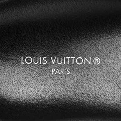 Louis Vuitton Calfskin Embossed Monogram Sunset Flat Comfort Mule 38 Black 7 of 10