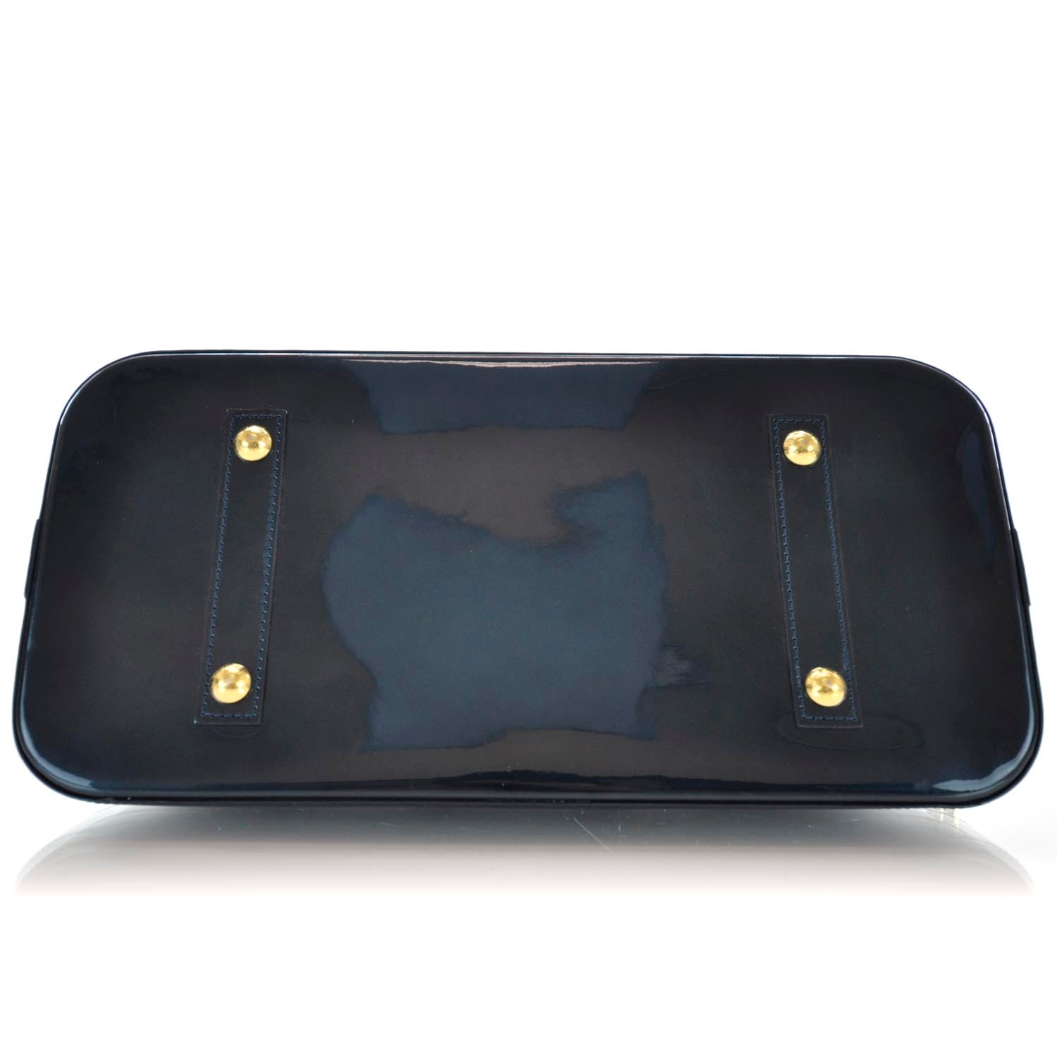 Louis Vuitton Vernis Alma MM Blue Nuit 6 of 9