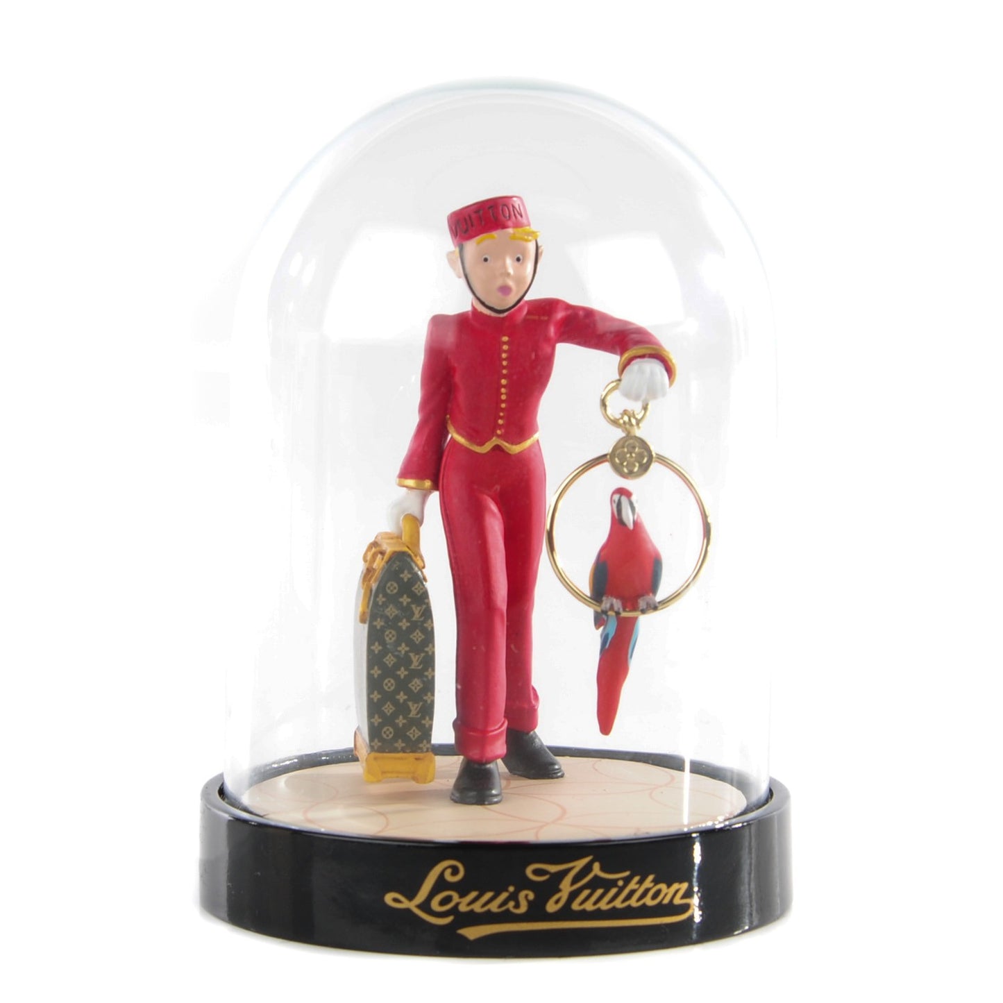 Glass Porter Bell Boy Snow Globe Boule