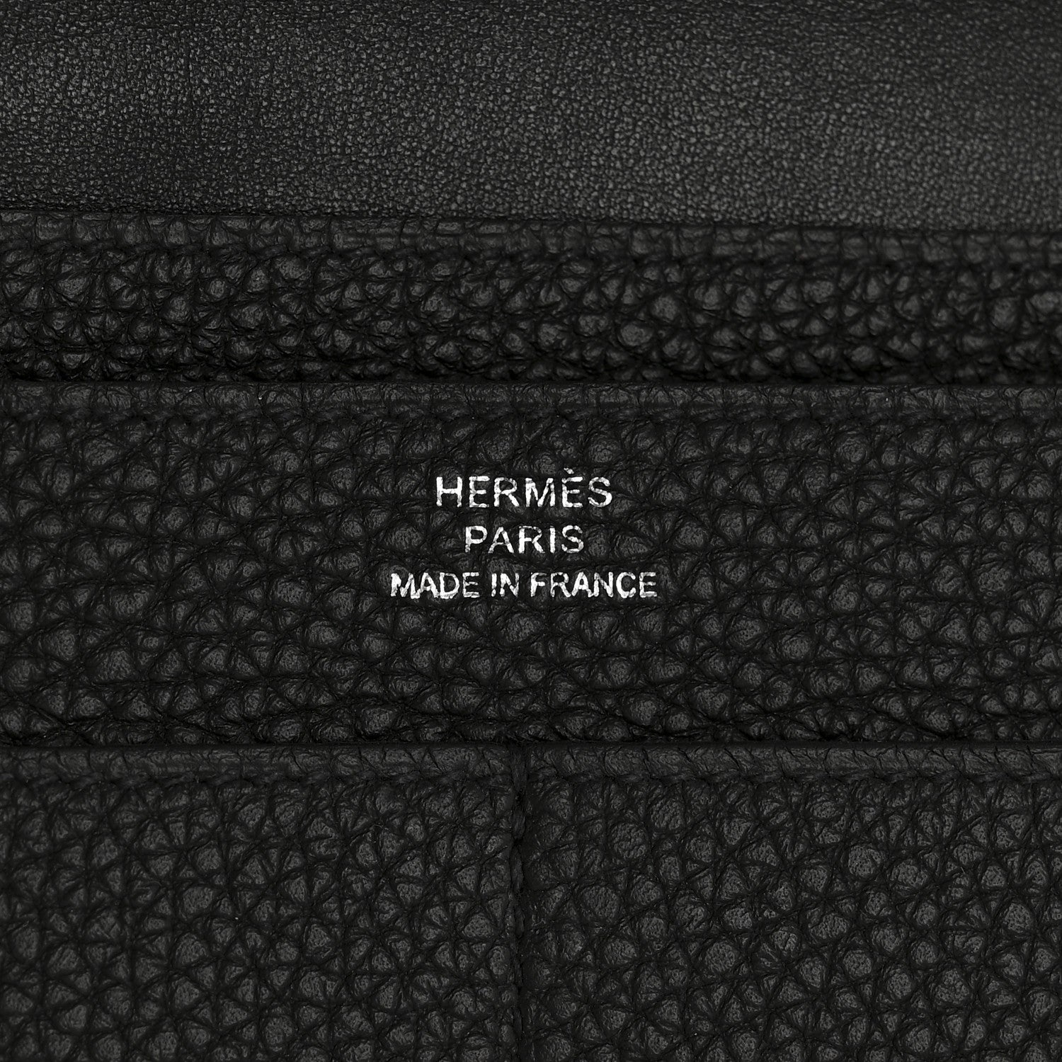 Hermes Togo Dogon Duo Wallet Black 7 of 11