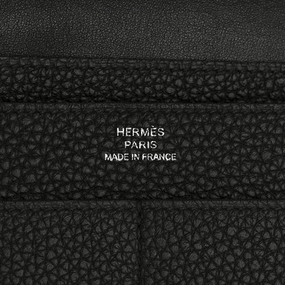 Hermes Togo Dogon Duo Wallet Black 7 of 11