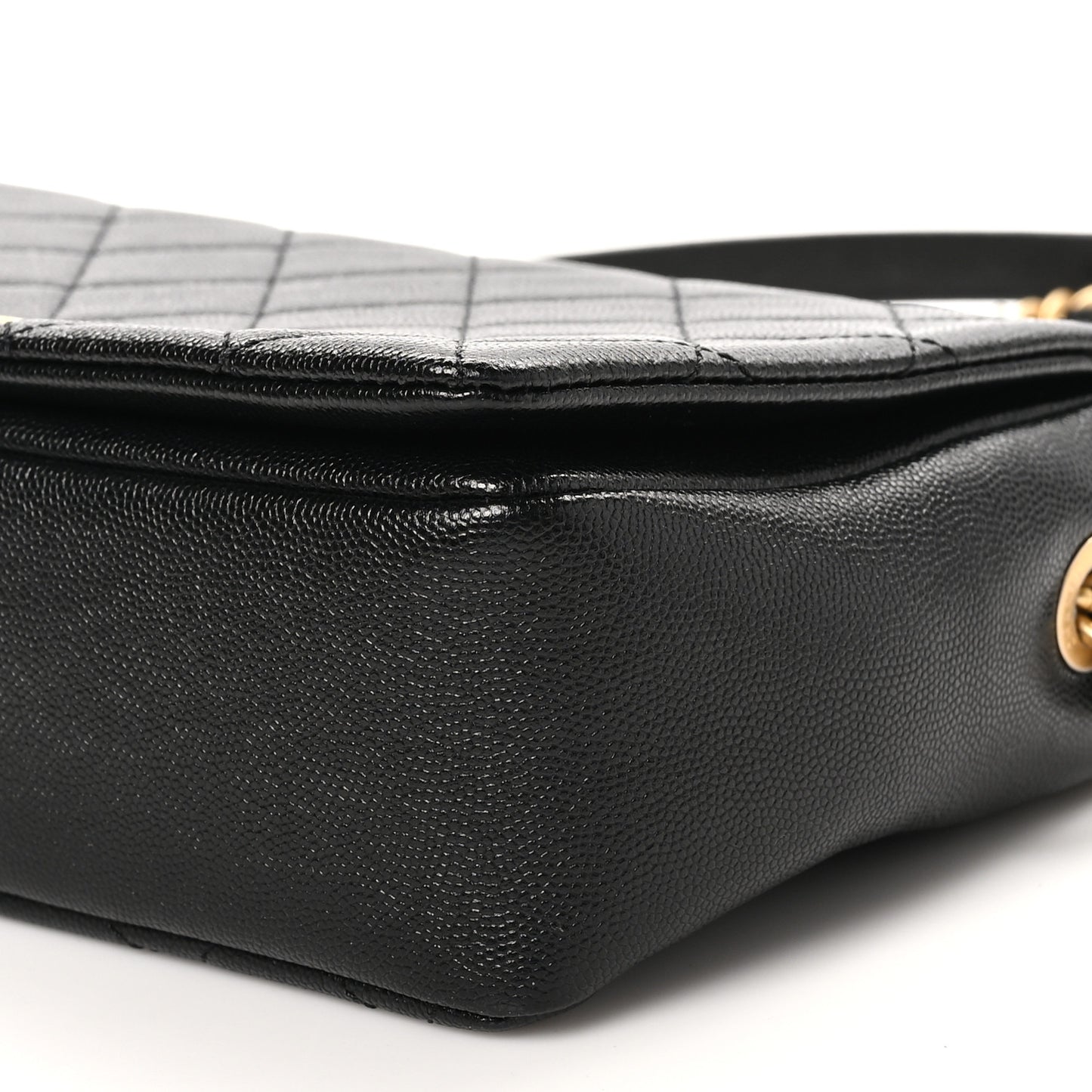 Caviar Quilted Medium Fashion Therapy Flap Bag Black