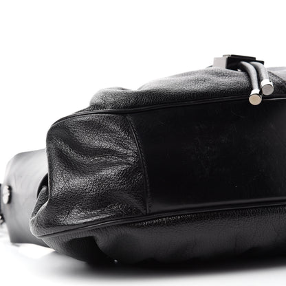 Burberry Calfskin Warrior Hobo Black 6 of 18