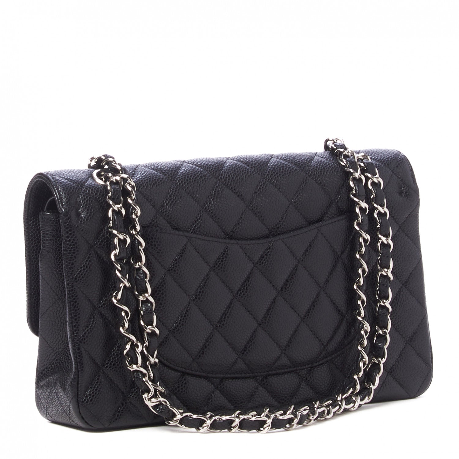 Chanel Caviar Quilted Medium Double Flap Black 2 of 10