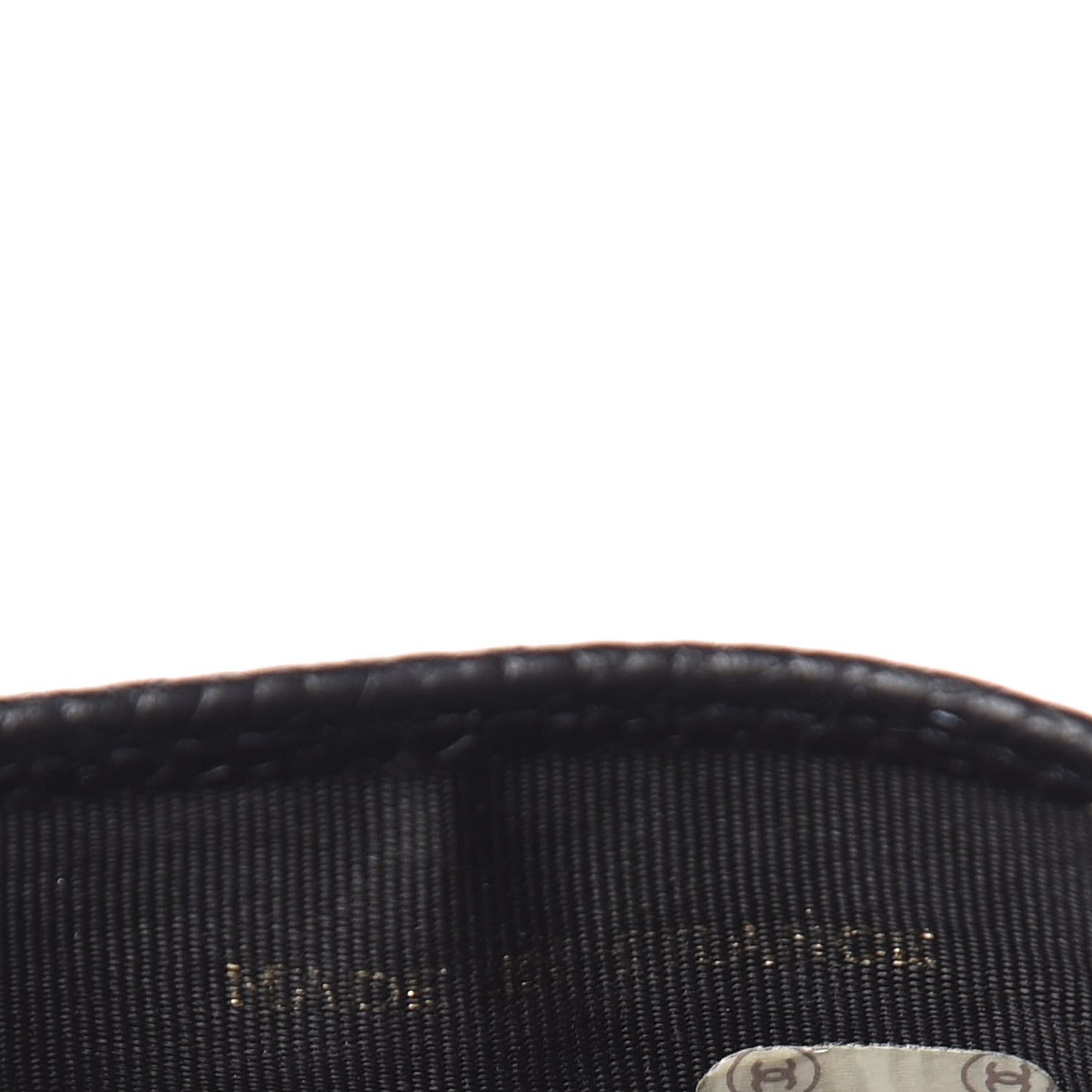 Caviar Timeless CC Key Holder Bag Charm Black