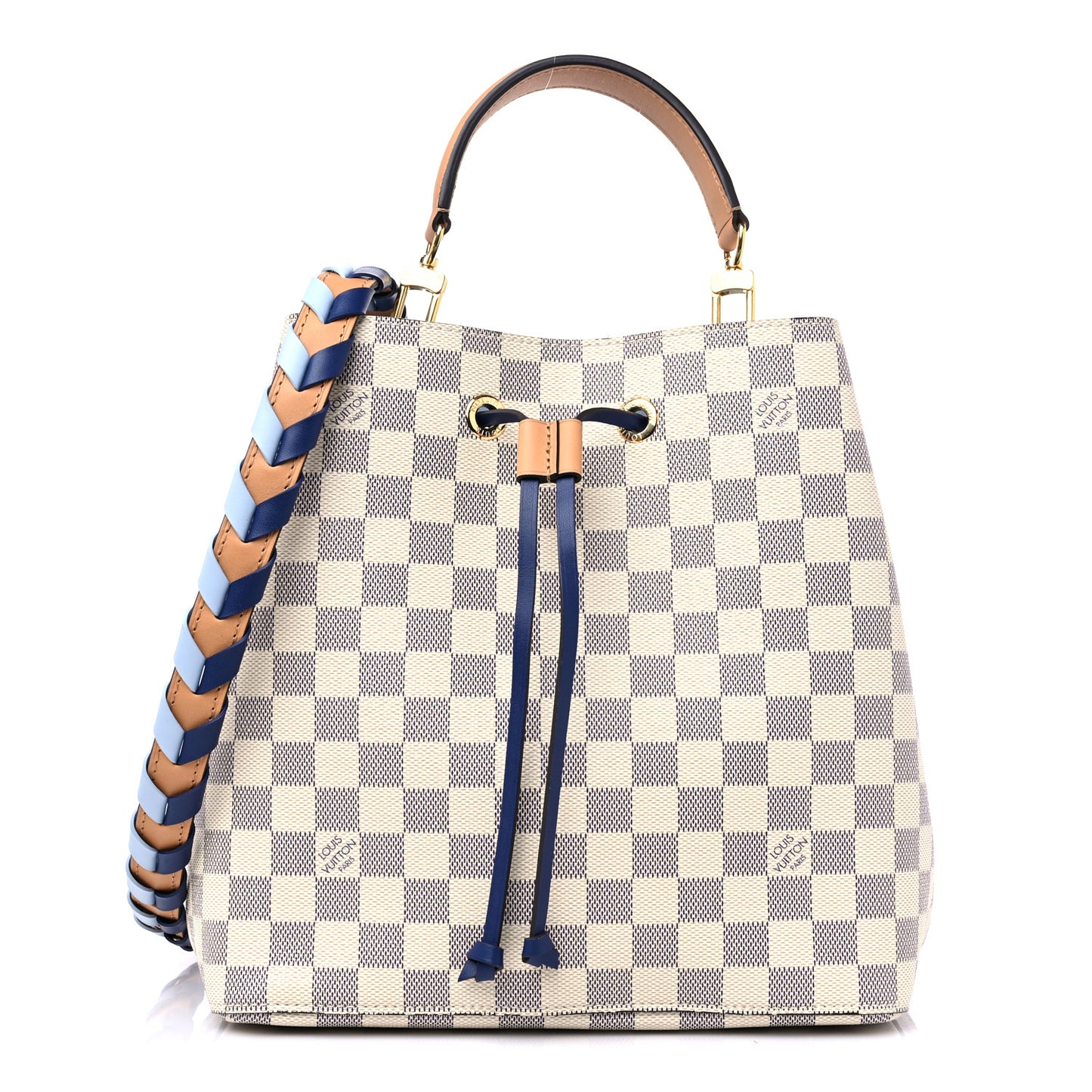 Damier Azur Braided Neonoe MM Blue