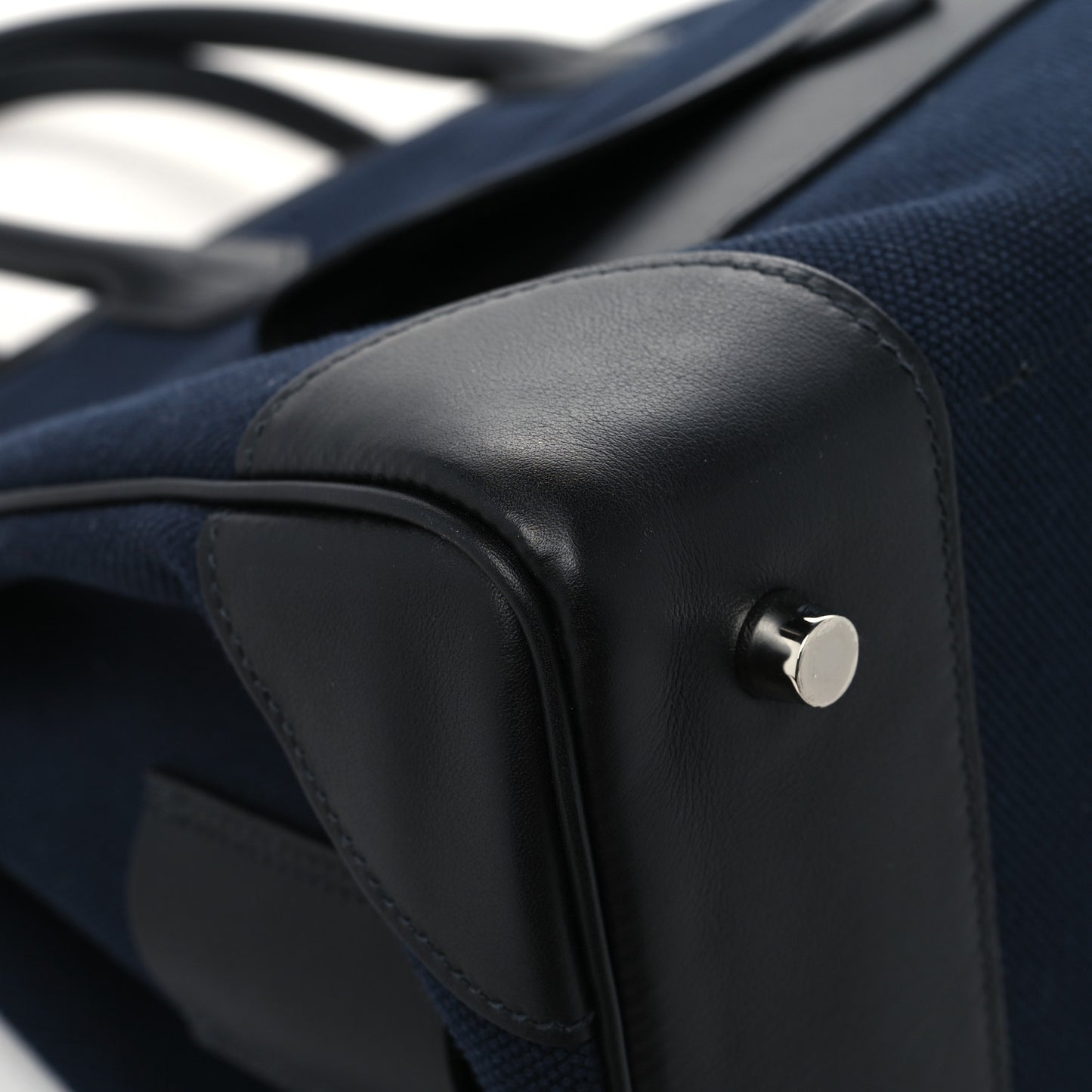 Goeland Toile Swift Cargo Birkin 35 Bleu Marine