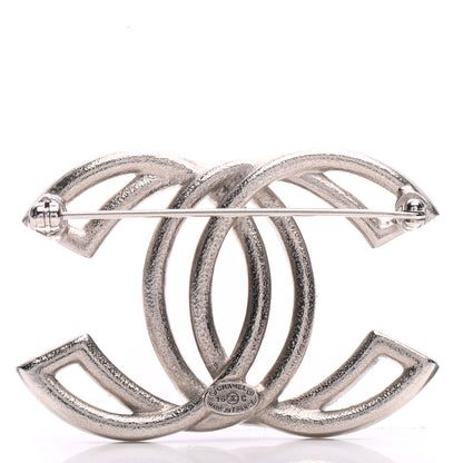 Chanel Crystal CC Brooch Light Gold 3 of 5