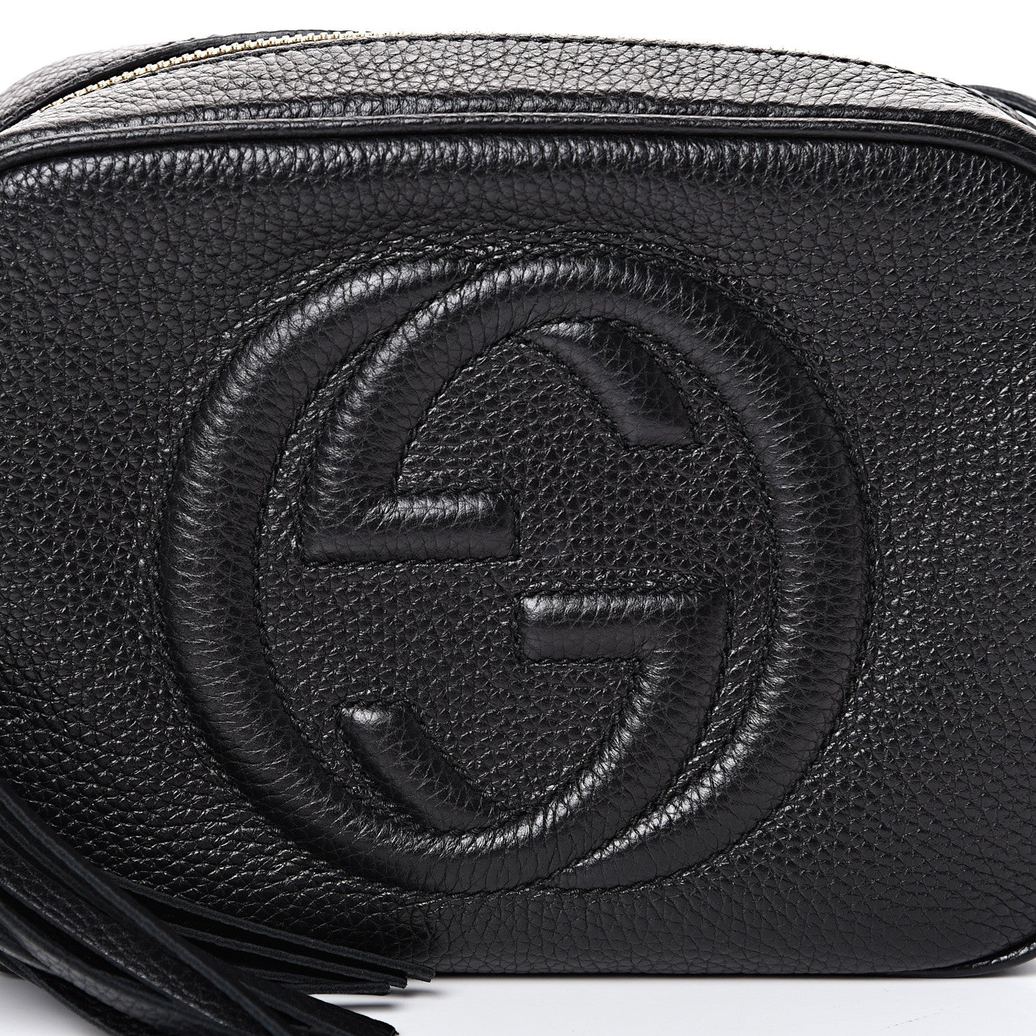 Gucci Pebbled Calfskin Small Soho Disco Bag Black 7 of 9