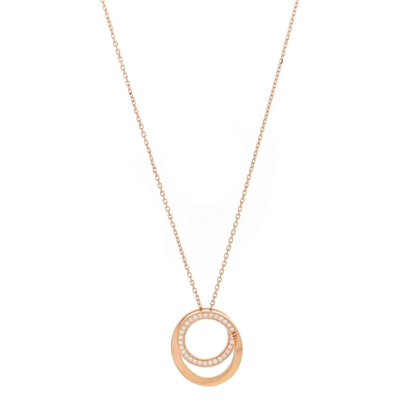 18K Pink Gold Diamond Etincelle De Cartier Pendant Necklace