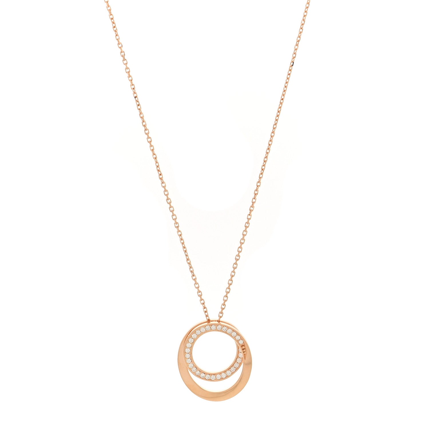Cartier 18K Pink Gold Diamond Etincelle De Cartier Pendant Necklace 1 of 5