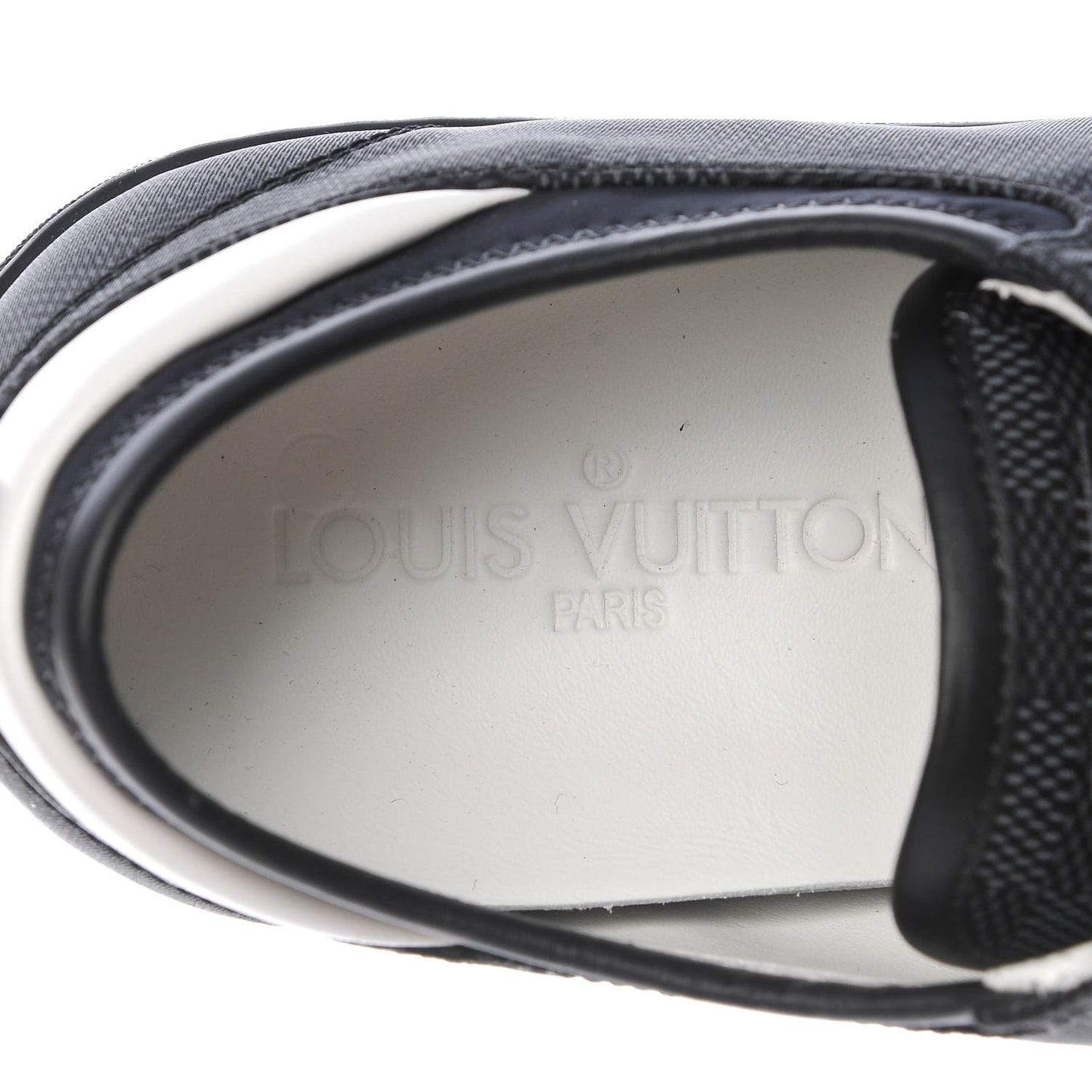 Lambskin Damier Graphite Baseball Sneakers 5 Black