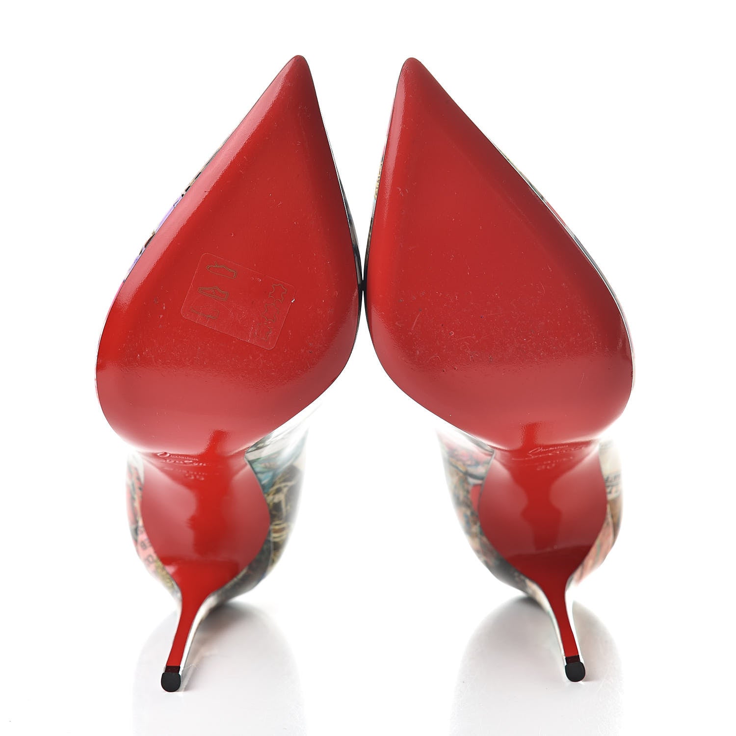 Christian Louboutin Patent Trash Pigalle Follies 100 Pumps 36 Multicolor 5 of 10