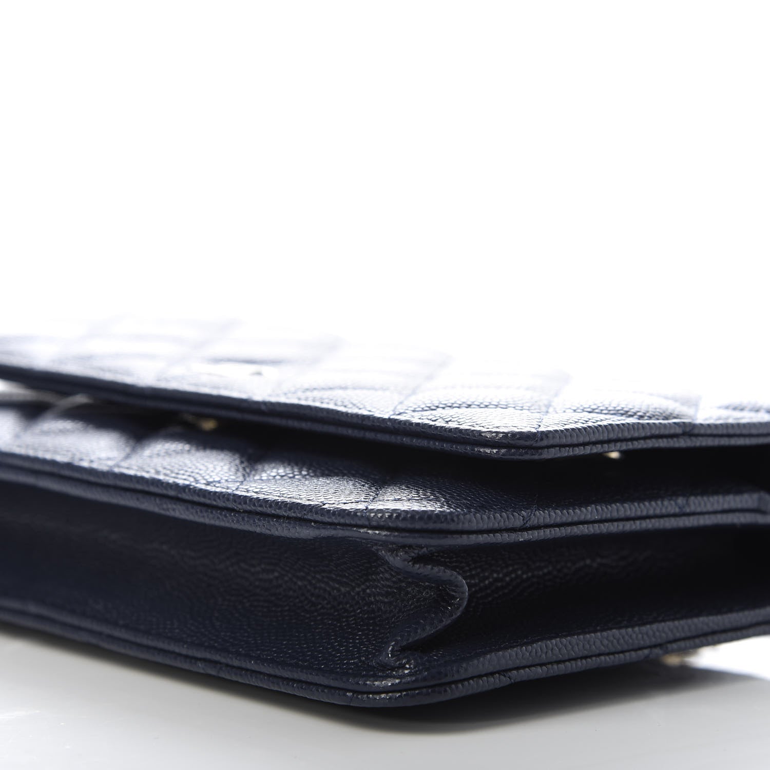 Chanel Caviar Quilted Wallet On Chain WOC Navy Blue 7 of 11